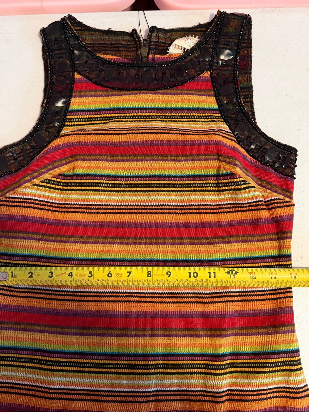 Free People New Romantics Shift Dress Size 2 Boho Beaded Embellished - Picture 5 of 9